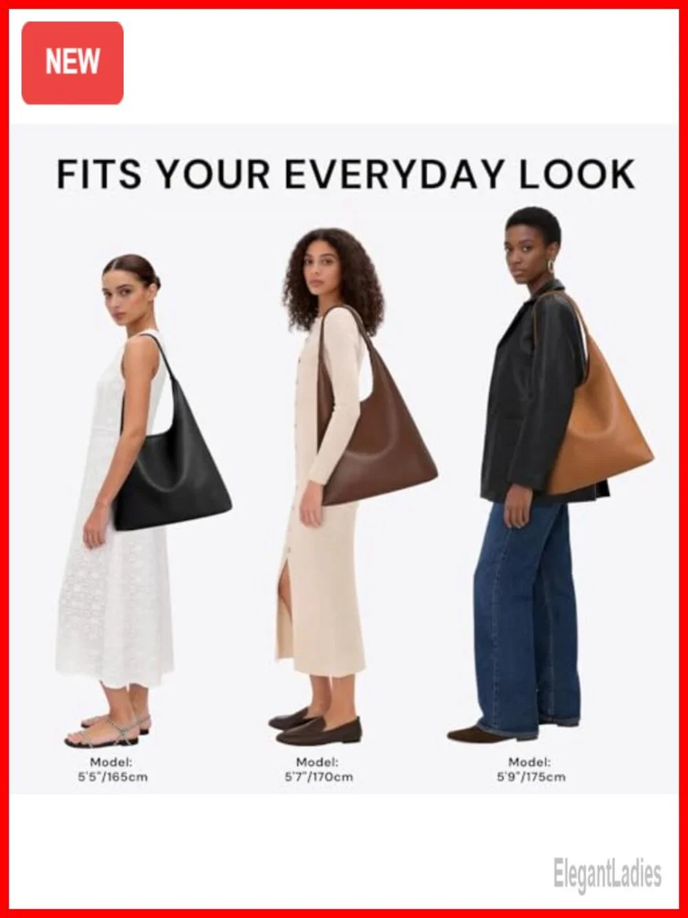 Large Slouchy Shoulder Hobo Bag Vegan Leather Everyday Purse Set